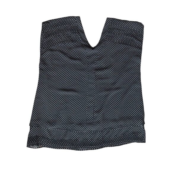 Vintage y2k Converse Star Print Blouse Black White Women's Size Large Skater - Picture 8 of 8